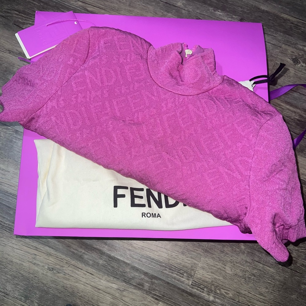 Fendi skims purple dress